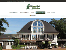 Tablet Screenshot of gasthof-schoening.de